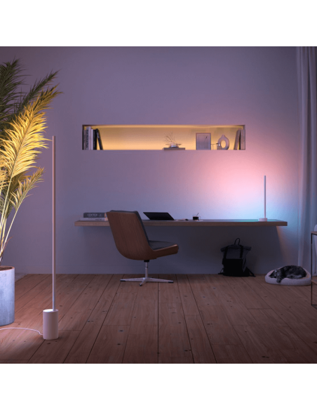 Lámpara de mesa LED inteligente moderno Blanca ambiente