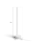 Lámpara de mesa LED inteligente de estilo moderno Blanca Gradient Signe medidas