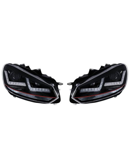 Faros delanteros LED Golf 6 LEDriving Xenarc GTI - Pack 2 LEDHL102-GTI Look GTI Homologado Osram | LeonLeds