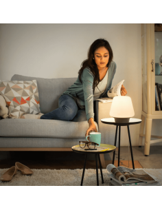 Lámpara de mesa LED Negra inteligente Wellness Hue 9.5W 2.200K - 6.500K 2