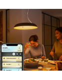 Lámpara Colgante Inteligente LED Amaze Hue Negra ambiente luz cálida
