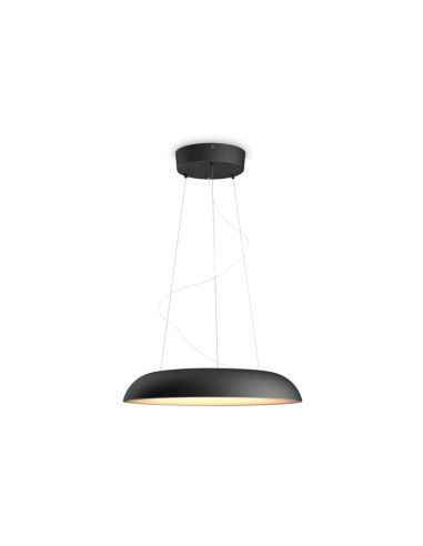 Lámpara Colgante Inteligente LED Amaze Hue Negra ambiente luz cálida Philips HUE