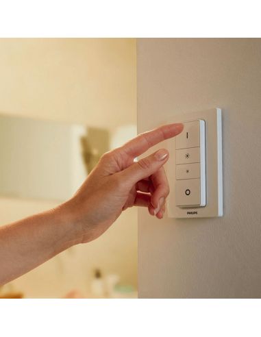 Lámpara Colgante Inteligente LED Amaze Hue Negra ambiente luz cálida interruptor