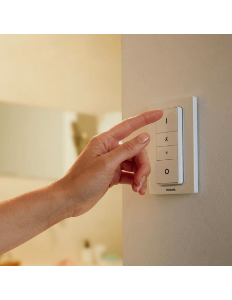 Lámpara Colgante Inteligente LED Amaze Hue Negra ambiente luz cálida interruptor