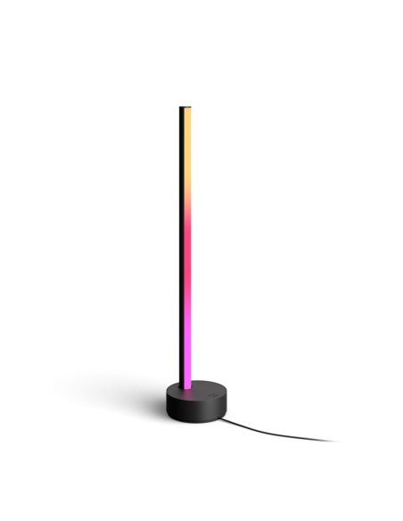 Lámpara de mesa LED negra inteligente Gradient Signe Philips Hue 2.000K hasta 6.500K + RGB