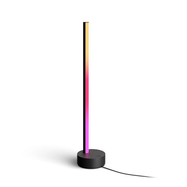 Lámpara de mesa LED negra inteligente Gradient Signe Philips Hue 2.000K hasta 6.500K + RGB
