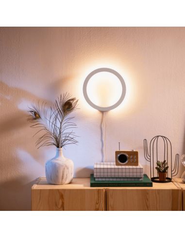 Aplique LED redondo inteligente Sana Hue Blanco 20W luz blanca ambiente