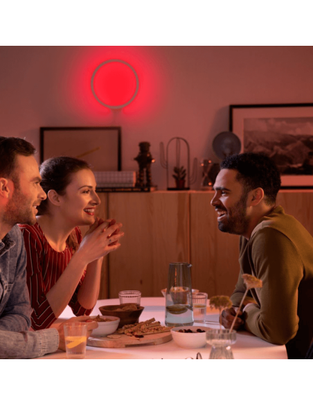 Aplique LED redondo inteligente Sana Hue Blanco 20W RGB ambiente