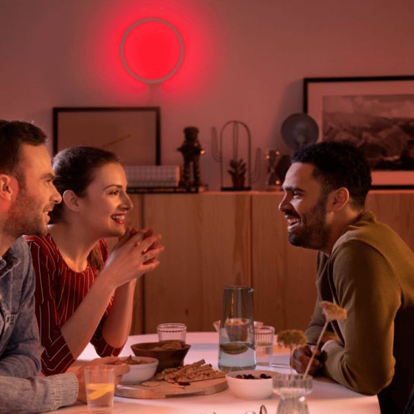 Applique murale LED ronde intelligente Sana Hue Blanc 20W RGB ambiant