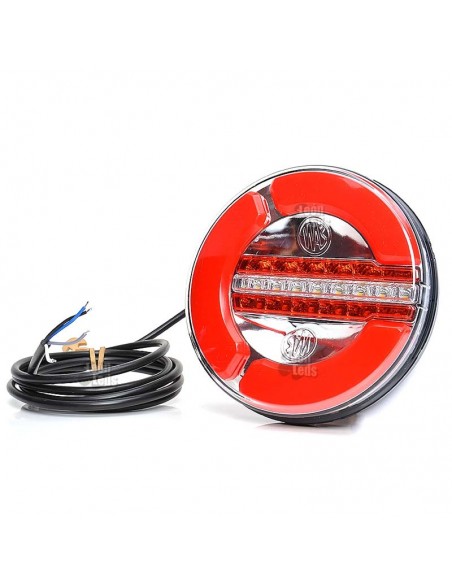 Piloto Trasero Redondo LED 3 Funciones 12/24V 12Leds | LeonLeds Pilotos LED