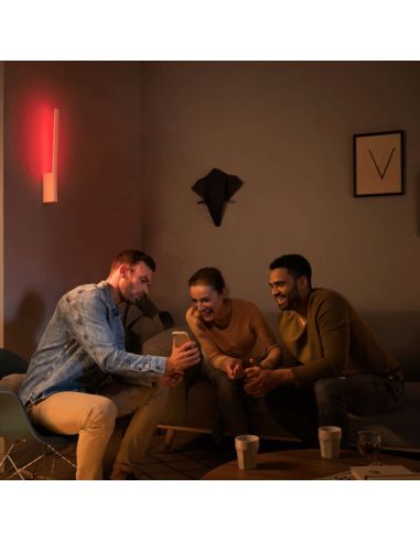 Moderne weiße LED-Wandleuchte Liane...
