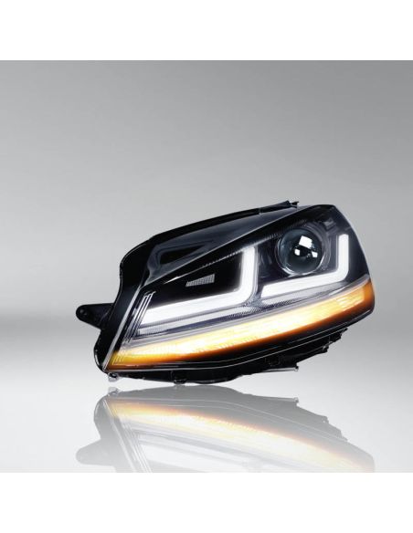 Faros LED delanteros Golf VII LEDriving Xenarc Cromado Pack 2 LEDHL103-CM Osram | LeonLeds