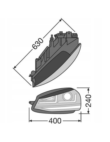 Faros LED delanteros Golf VII LEDriving GTI Pack 2 LEDHL103-GTI Osram | LeonLeds