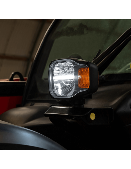 Faro delantero LED homologado para maquinaria agrícola e industria 6 Pin Deutsch Wesem | LeonLeds Iluminación