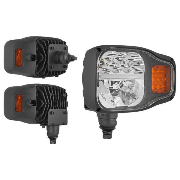 Faro delantero LED homologado para maquinaria agrícola e industria 6 Pin Deutsch Wesem | LeonLeds Iluminación