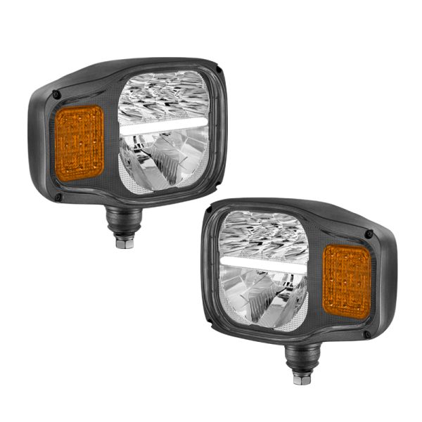 Faro delantero LED homologado para maquinaria agrícola e industria 6 Pin Deutsch Wesem | LeonLeds Iluminación