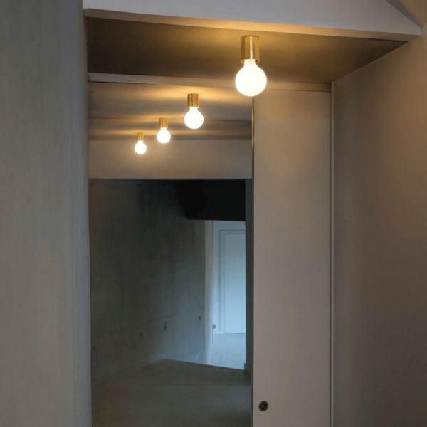 Luminária de teto/parede em metal Ten ambiente cobre