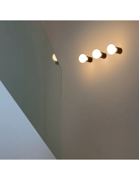 Plafón/aplique de pared de metal Ten negro Faro ambiente