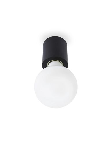 Plafón/aplique de pared de metal Ten negro Faro