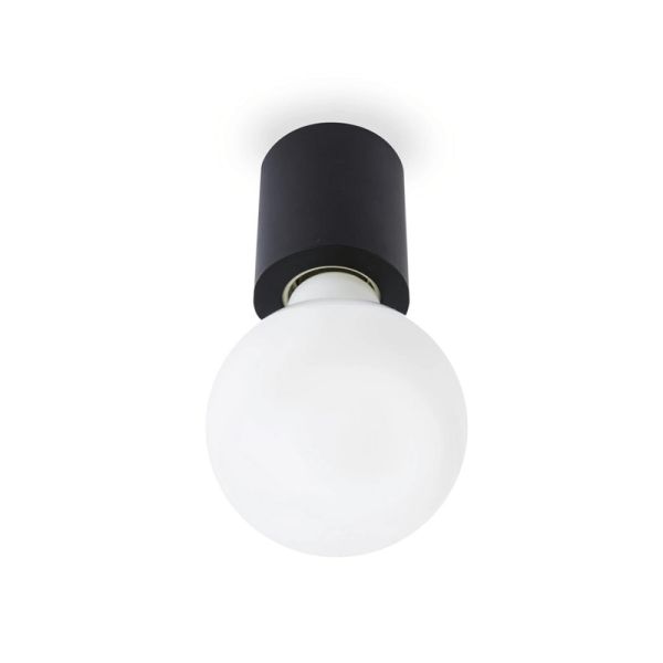 Plafón/aplique de pared de metal Ten negro Faro