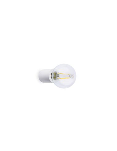 Luz de teto/parede de metal branco dez