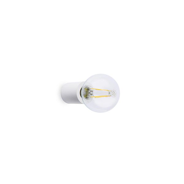 Luz de teto/parede de metal branco dez