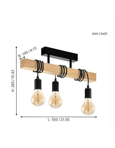 Lampe suspendue au plafond suspendu...