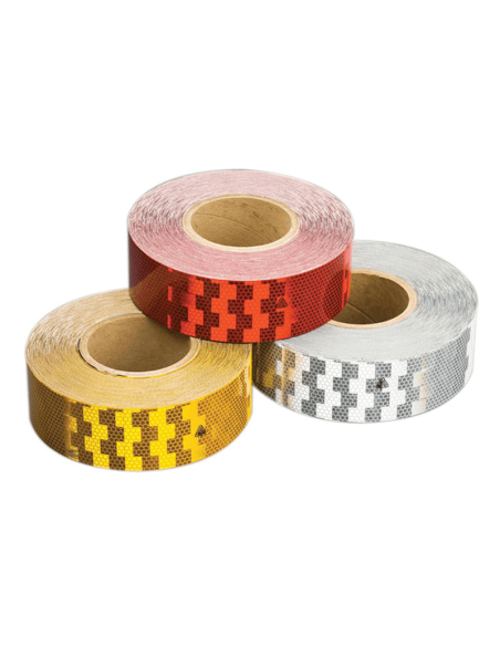Rollo Cinta adhesiva reflectante homologada ambar 50 Metros 50,8mm V23 Vignal | LeonLeds