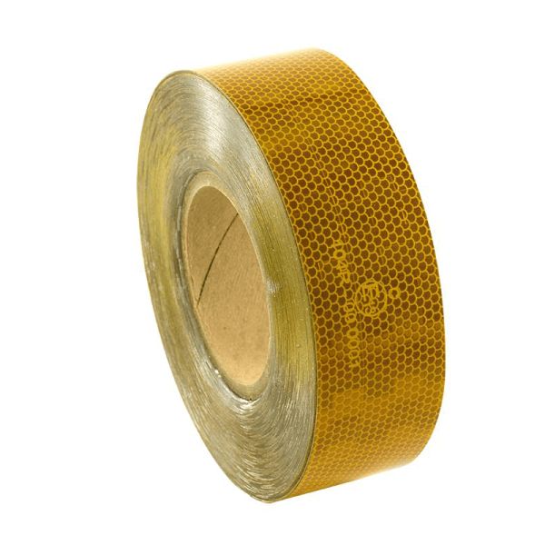 Rolo de fita adesiva reflexiva aprovado âmbar 50 metros 50,8 mm V23 Vignal | leonleds