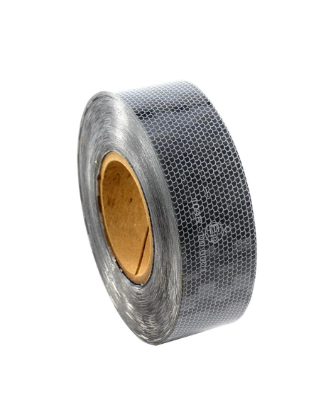Ruban adhésif réfléchissant homologué blanc 50 mètres 50,8 mm V23 | leonleds