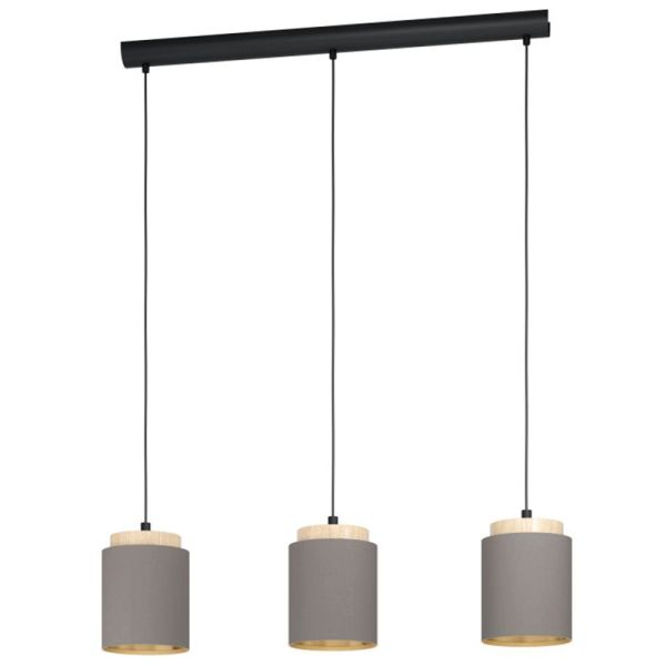 Luminária pendente de teto LED Cappuccino Albariza 3XE27 | Luminária de teto vintage da Eglo Iluminación | Leon Iluminação LED