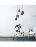 Lámpara de techo LED colgante cappuccino Albariza 1XE27 | Lámpara color café de Eglo Iluminación | LeonLeds Iluminación