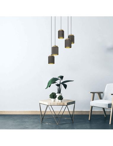 Lámpara de techo LED colgante cappuccino Albariza 1XE27 | Lámpara color café de Eglo Iluminación | LeonLeds Iluminación