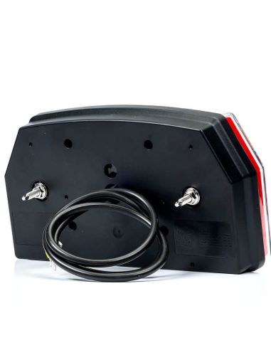 Piloto trasero LED con triangulo 12V 3/4 Funciones y Posición Efecto Neon 2A R1 S1 Con Cable FT-371 Fristom | LeonLeds