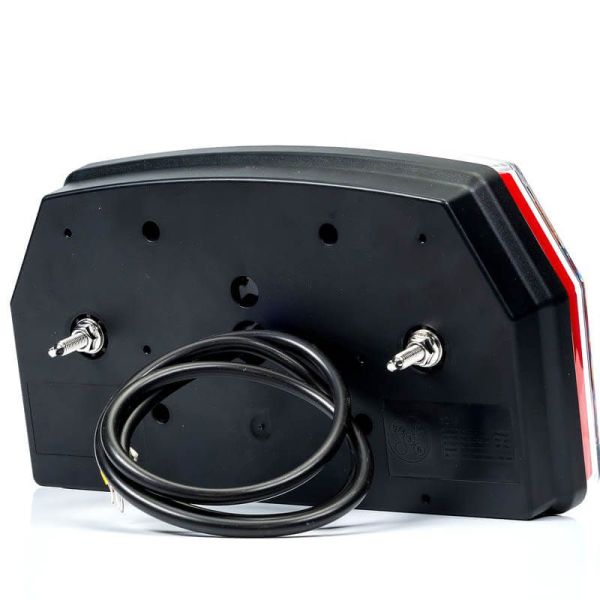 Piloto trasero LED con triangulo 12V 3/4 Funciones y Posición Efecto Neon 2A R1 S1 Con Cable FT-371 Fristom | LeonLeds