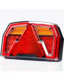 Piloto trasero LED con triangulo 12V 3/4 Funciones y Posición Efecto Neon 2A R1 S1 Con Cable FT-371 Fristom | LeonLeds
