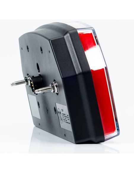 Lanterna traseira de LED com triângulo 12V 3/4 Funções e Posição Efeito Neon 2A R1 S1 Com Cabo FT-371 Fristom Bajonet | leonleds