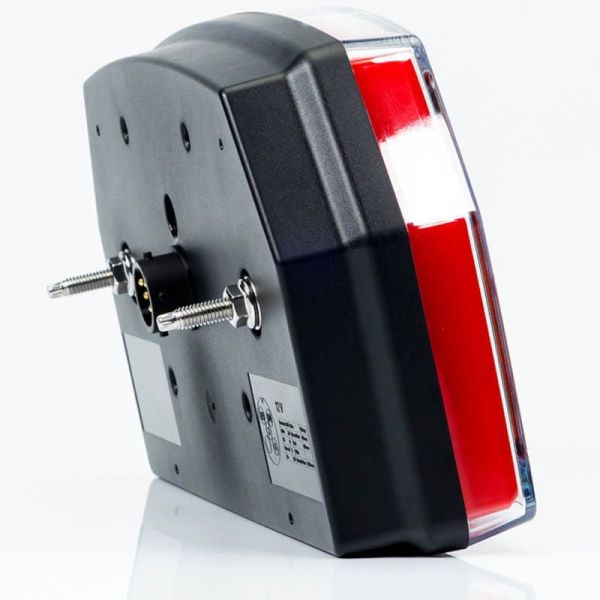 Piloto trasero LED con triangulo 12V 3/4 Funciones y Posición Efecto Neon 2A R1 S1 Con Cable FT-371 Fristom Bajonet | LeonLeds