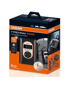 Puissant compresseur de pneu LCD avec batterie rechargeable Tyreinflate 4000 OTIR4000 Osram Portable | leonleds 2