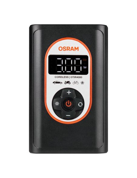 Potente compressor de pneus com bateria recarregável Tyreinflate 4000 OTIR4000 Portátil Osram | leonleds
