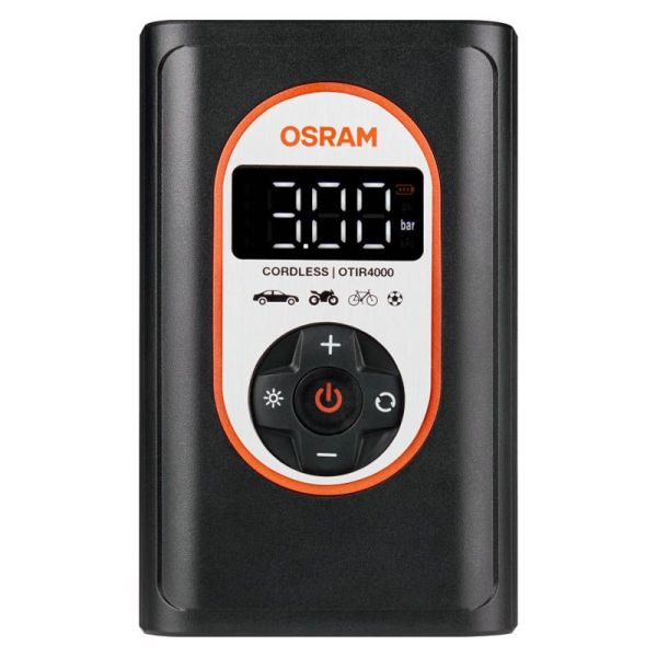 Compresor de neumaticos potente con batería recargable Tyreinflate 4000 OTIR4000 Portátil Osram | LeonLeds