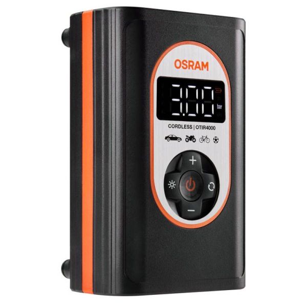 Poderoso Compressor de Pneu LCD com Bateria Recarregável Tyreinflate 4000 OTIR4000 Osram Portable | leonleds