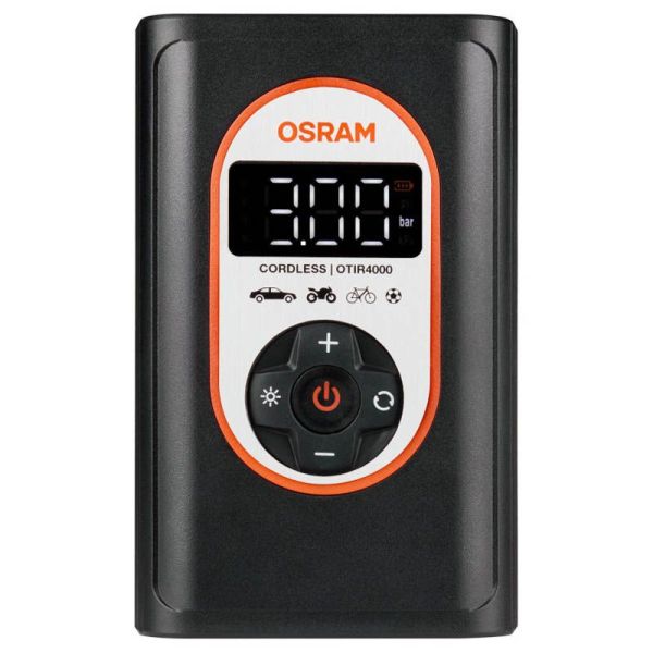 Puissant compresseur de pneu LCD avec batterie rechargeable Tyreinflate 4000 OTIR4000 Osram Portable | leonleds