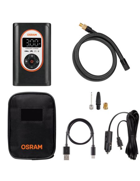 Accessoires puissants de compresseur de pneu LCD avec batterie rechargeable Tyreinflate 4000 OTIR4000 Portable Osram | leonleds