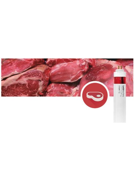 Tubo LED T5 especial Carnes Rojas Megalux Meat Cuerpo Giratorio LedsFactory | LeonLeds