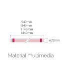 Tubo LED T5 especial Carnes Rojas Megalux Meat Cuerpo Giratorio TL21410MTP LedsFactory | LeonLeds