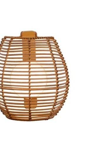 Aplique LED exterior natural sin cables Bossa Wall detalle