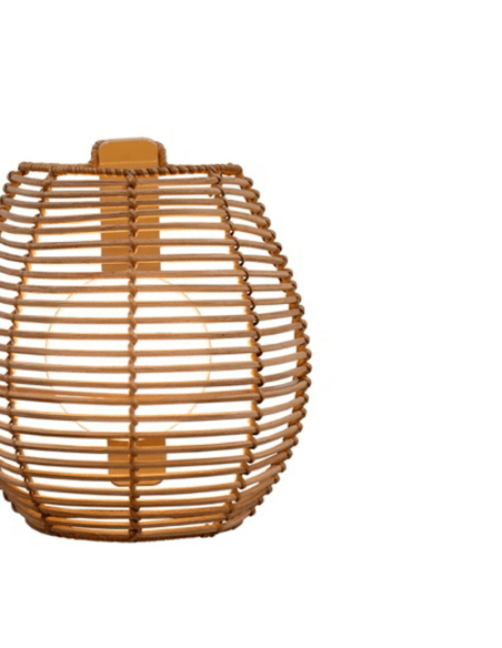 Aplique LED exterior natural sin cables Bossa Wall detalle
