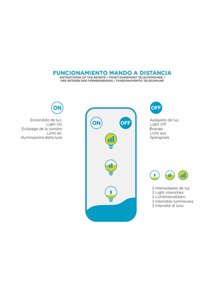Bossa Wall lâmpada de parede externa LED natural com controle remoto