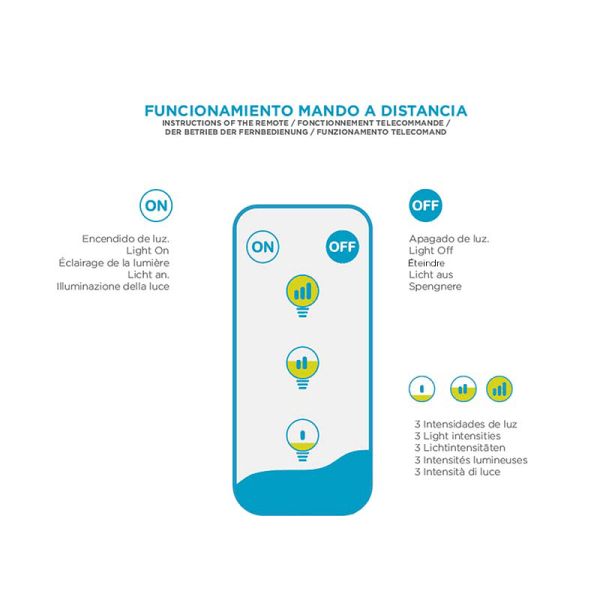 Applique d'extérieur LED naturelle télécommandée Bossa Wall
